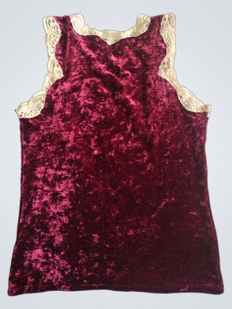 Banana Republic Velvet Lace Trim Tank Top
