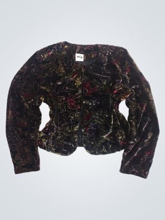 Miz California Velvet Floral Jacket