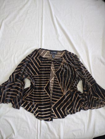 Joseph Ribkoff Samt Burnout Top