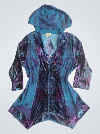 One World „Live and Let Live“ Kapuzenjacke mit Reißverschluss