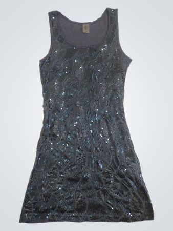 Vero Moda Original Denim ärmelloses Paillettenkleid