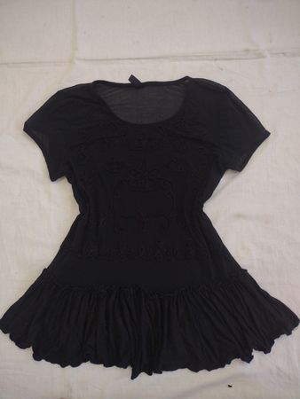 Vero Moda Schwarzes Besticktes Rüschentop