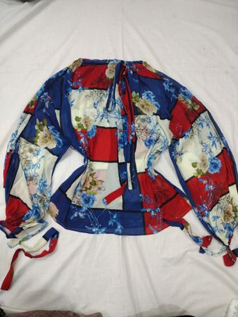 Denny Rose Patchwork Floral Bluse