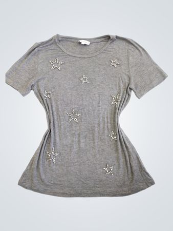 Warehouse Grey Star Verziertes T-Shirt
