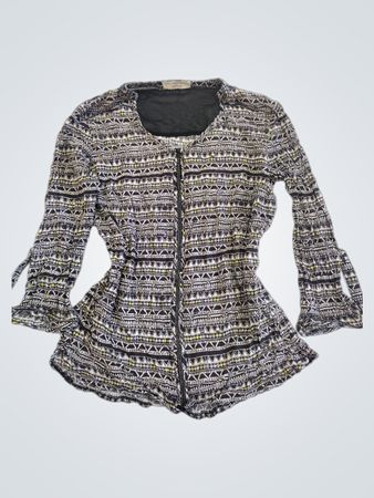 Cache Cache Bedruckte Zip-Up-Jacke