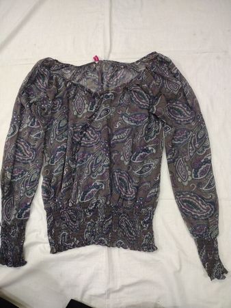 Orsay Paisley Print Langarmbluse