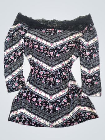 Tezenis Floral Print Off-the-Shoulder Top