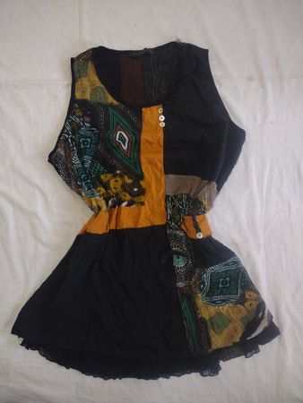 WEARHOUSE ESSENTIAL Ärmelloses Patchwork-Kleid