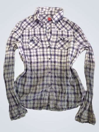 MISS CAPTAIN Karierte Button-Up Hemd