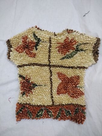 Cremefarbenes Hemd mit Blumenmuster