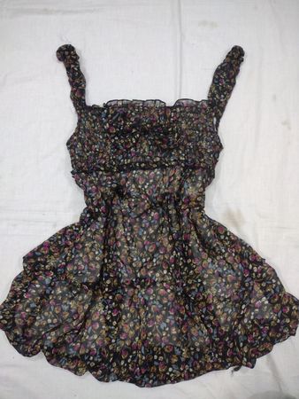 Floral Print Schichtenkleid