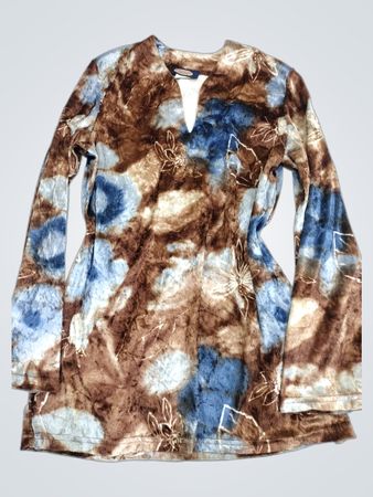 Jordache Fashion Langarm Bedruckte Tunika