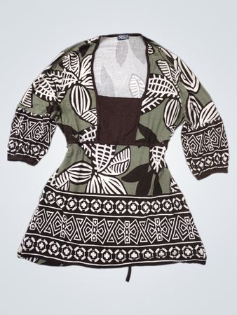 SPG Women's Green Floral Print Top