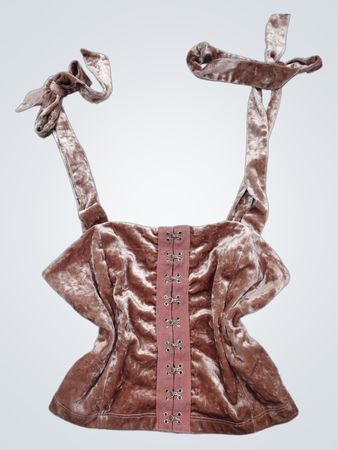 Forever 21 Samt-Korsett-Top