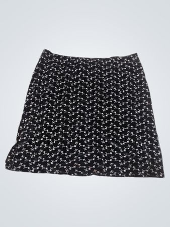 No Boundaries Mädchen Mittel Schwarz Floral Print Rock