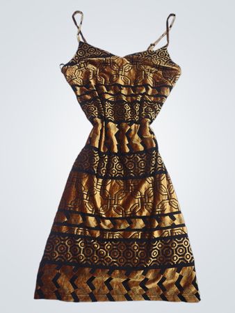 Nicole Miller Studio Damen Geometrisches Druck Samt Kleid