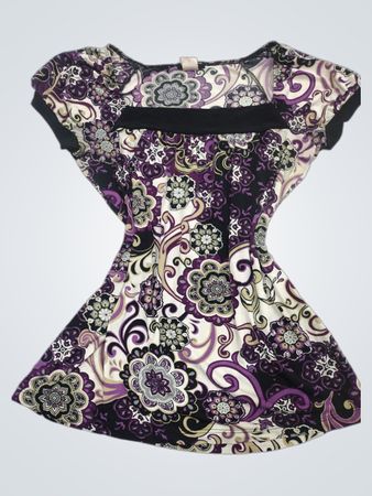 Perception Concept Damen Top mit lila Blumenmuster