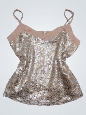Stradivarius Pailletten-Cami-Top