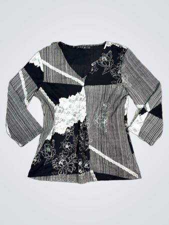 Ninety Patchwork Langarmshirt