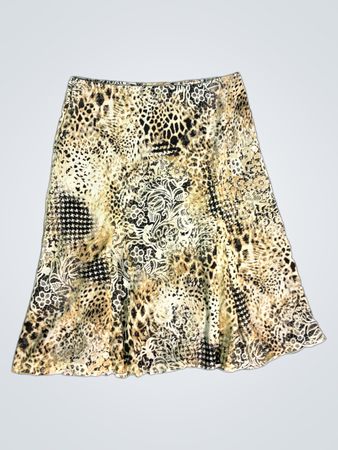 VERSAILLES Damen Midirock mit Tiermuster