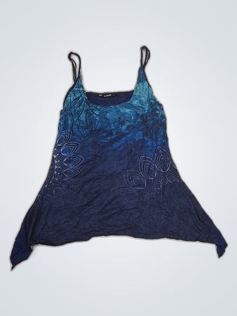 Decigual Blue Tie-Dye Tank Top