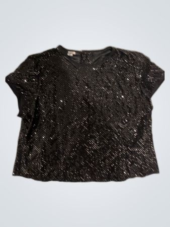 Black Sequined Top