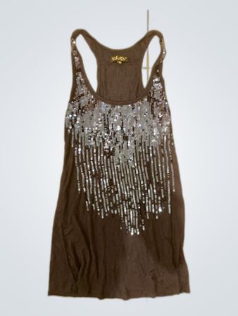 Sequin Tank Top Dress
