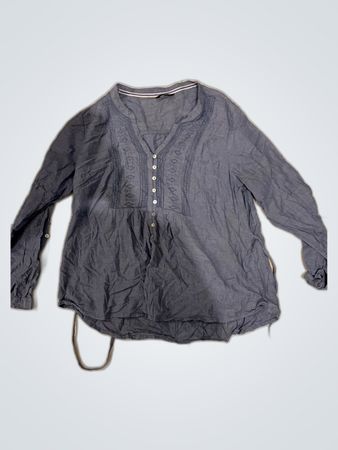 Gray Long-Sleeve Top