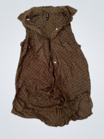 Stradivarius Brown Polka Dot Dress