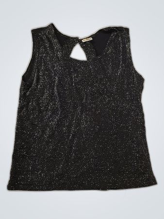 Glittery Black Tank Top