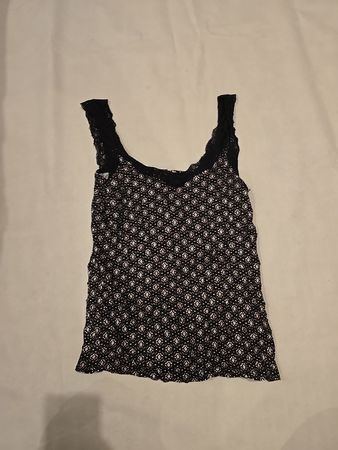 Black Lace Trim Camisole