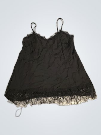 Black Lace Trim Camisole