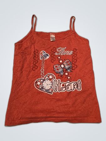 Red Graphic Tank Top