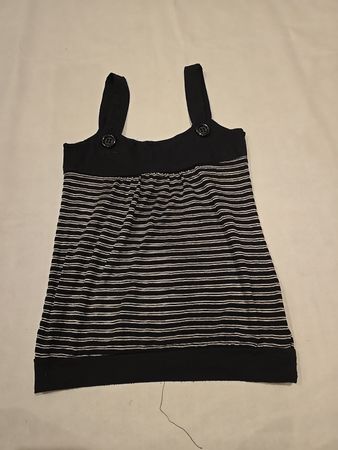 Black and White Striped Tank Top