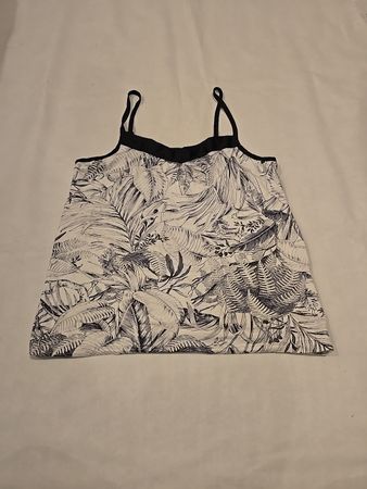 Bralette with Black Strap and Floral Pattern