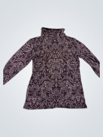 Purple Paisley Sweater