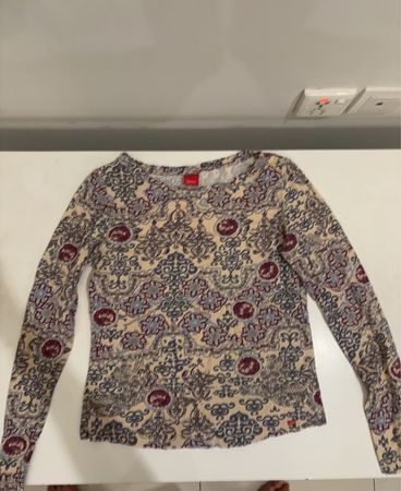 Esprit Long Sleeve Patterned Top
