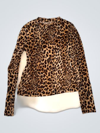 Leopard Print Long Sleeve Top