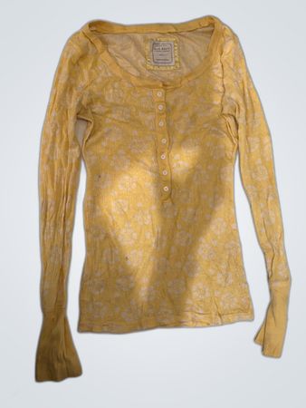 Old Navy Yellow Long-Sleeve Top