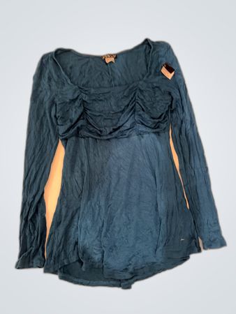 Blue Long-Sleeve Top