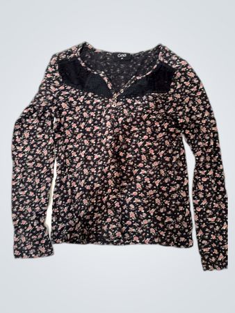 Gina Floral Long-Sleeve Top