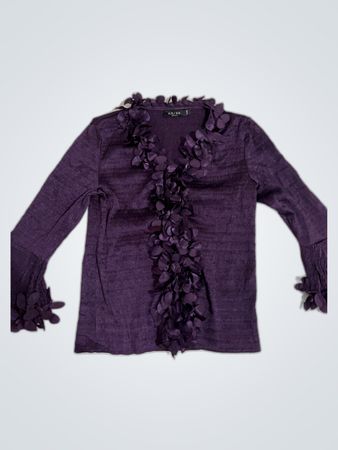 Purple Floral Blouse