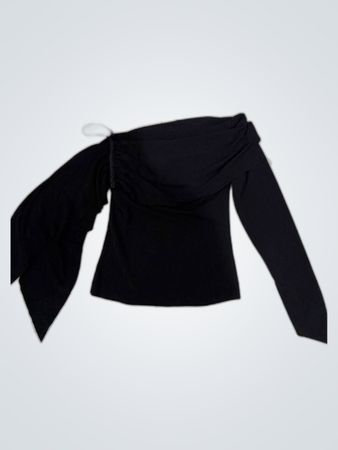 Black Off-The-Shoulder Top
