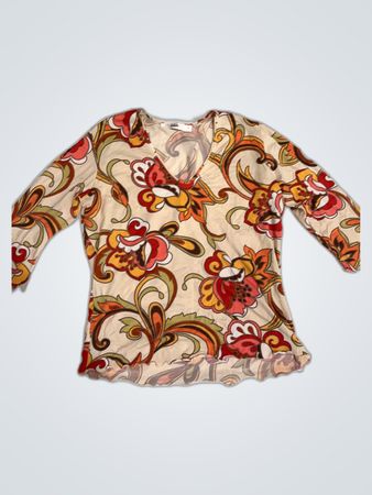 BIBA Floral Long Sleeve Top