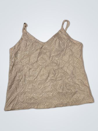 Glittery Silver Tank Top