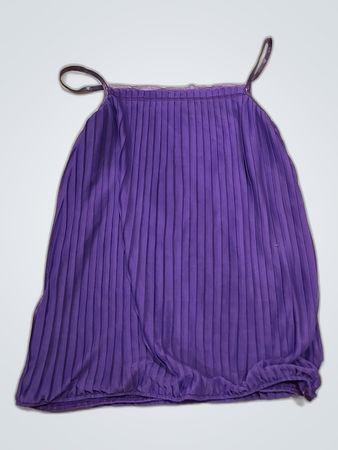 Purple Pleated Skirt