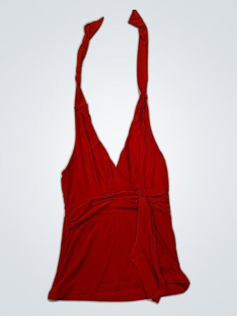 Red Wrap Top