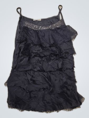 Black Ruffled Dress