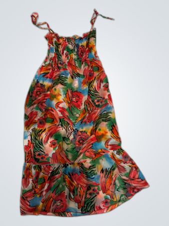 Unbranded Floral Print Spaghetti Strap Maxi Dress