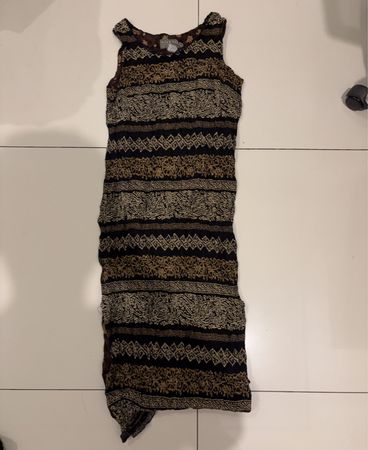 Norton Embroidered Sleeveless Maxi Dress